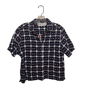 Americana button up blouse by Keren Hart